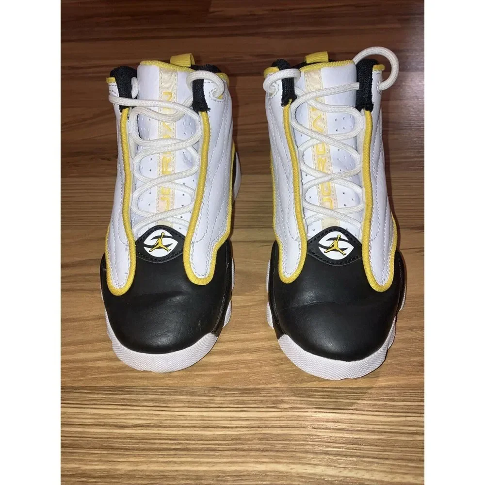 Kids NIKE AIR JORDAN PRO‎ STRONG (PS) White/Yellow (DC7909 107) Size 13C